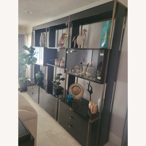 Used Wall Unit 3 Pc Black Laquer for sale on AptDeco
