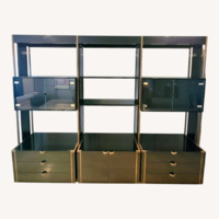 Wall Unit 3 Pc Black Laquer