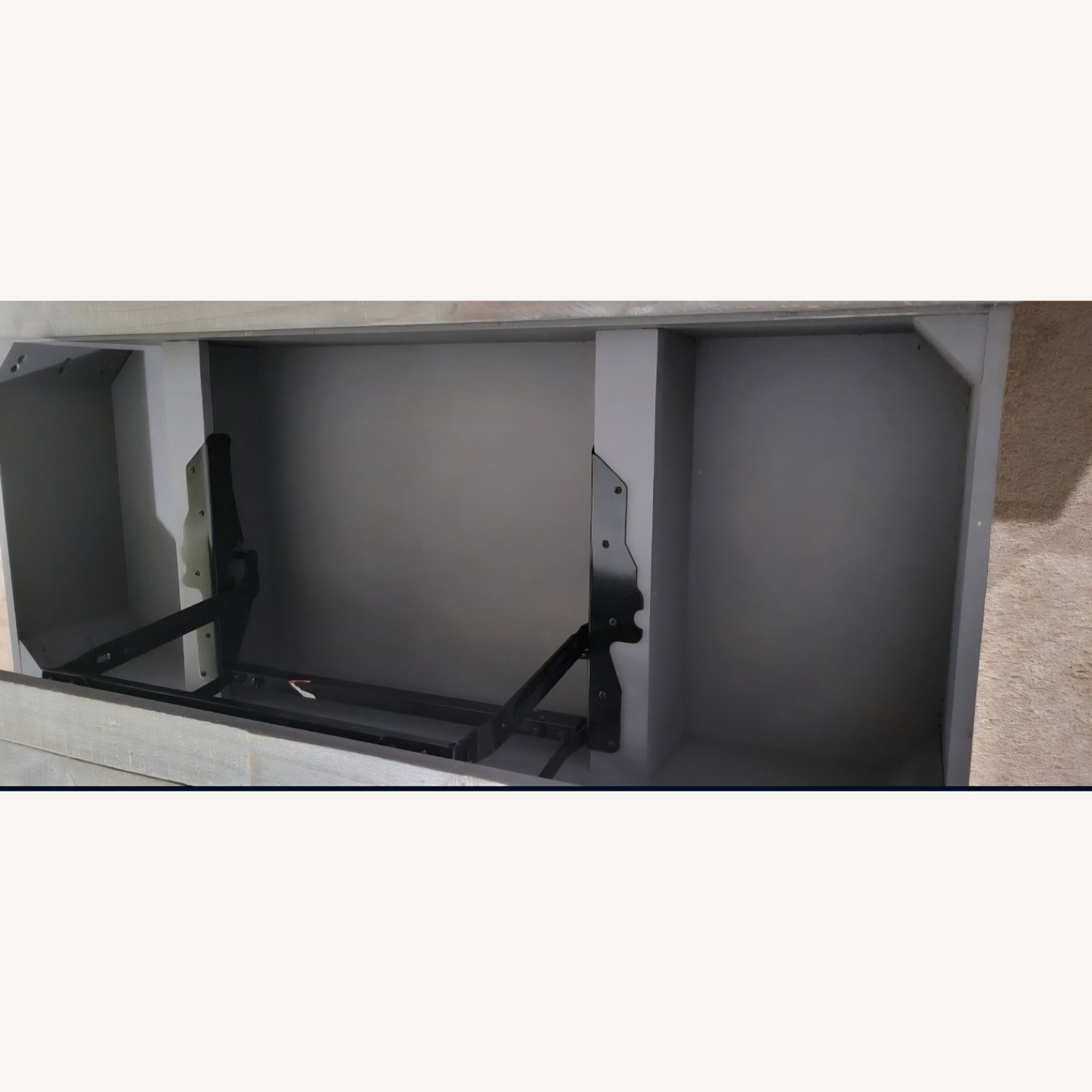 Ashley Furniture Light Gray Wood Coffee Table - image-7