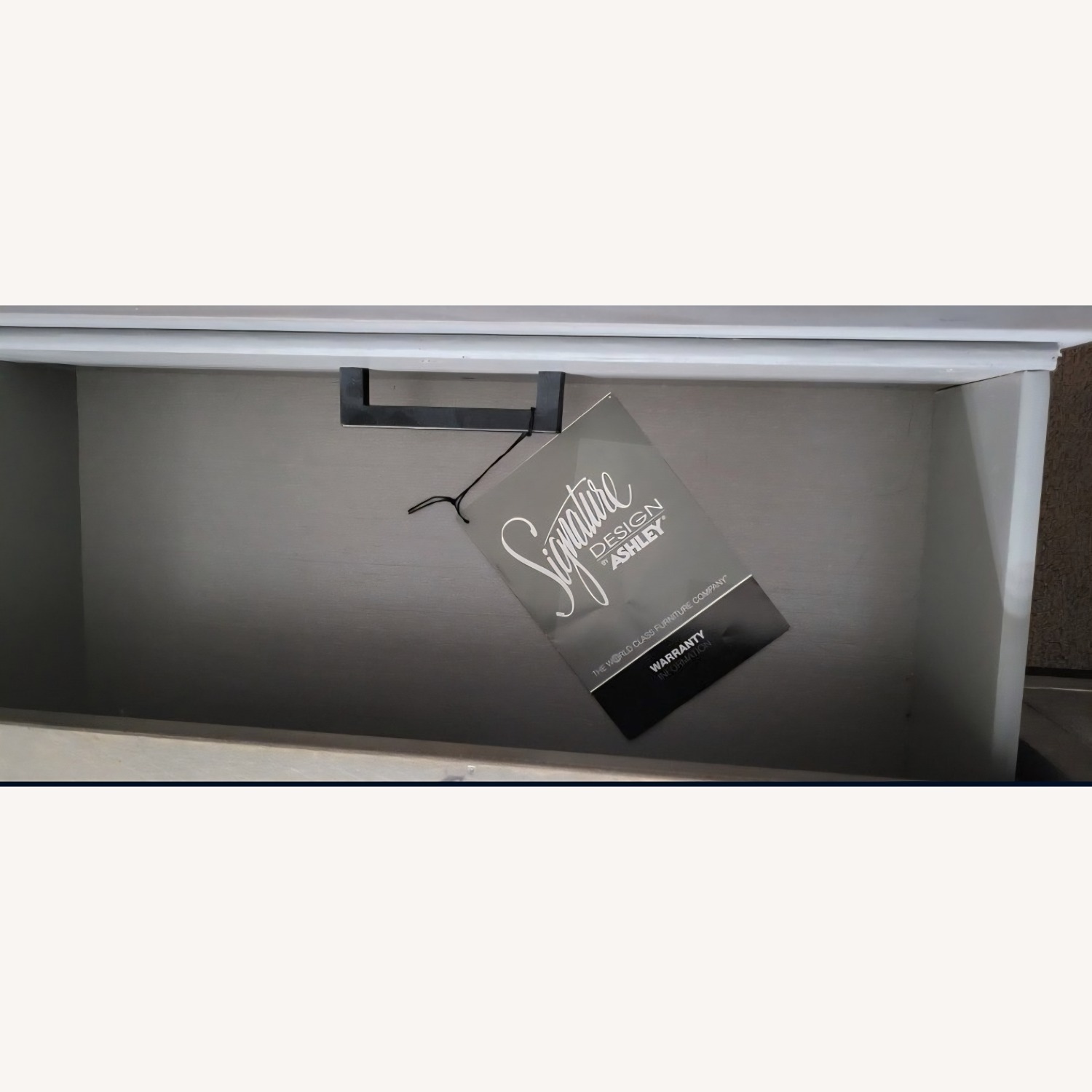 Ashley Furniture Light Gray Wood Coffee Table - image-9