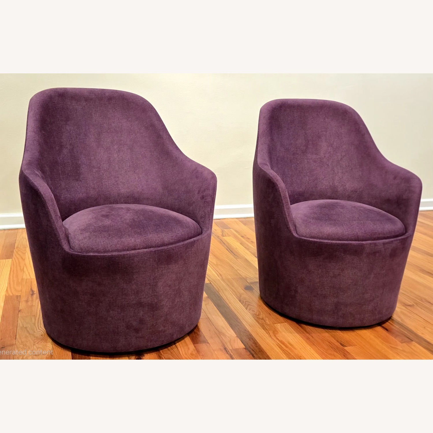 Lazzoni Purple Fabric Armchair - image-2