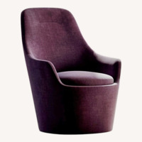 Lazzoni Purple Fabric Armchair
