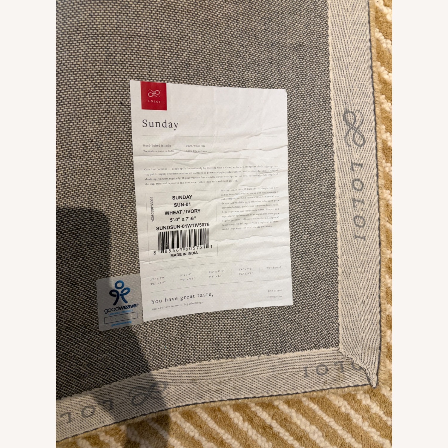 Loloi Sunday Area Rug Wool Area Rug 5' x 8' - image-4