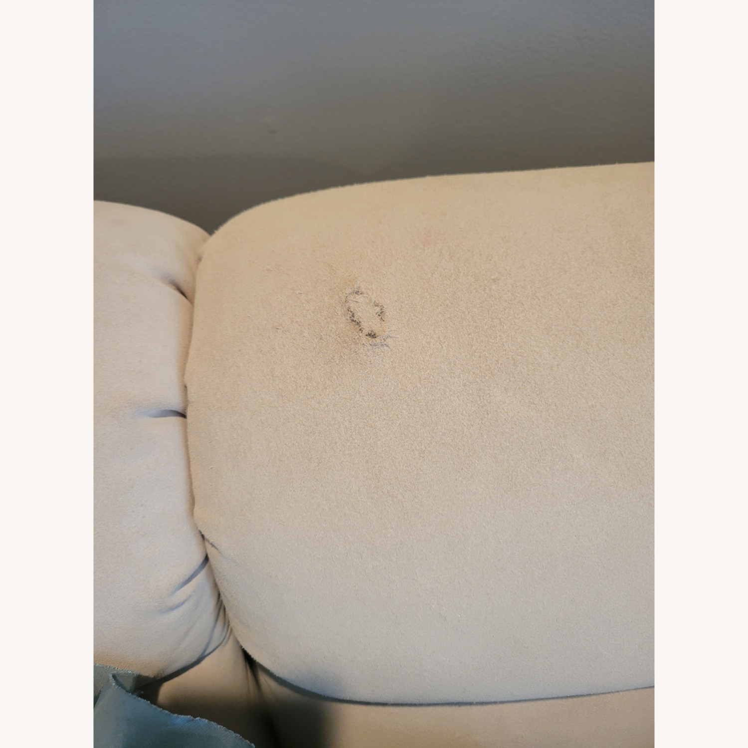 Vintage/Antique Ivory Suede 6 Piece Sectional - image-2