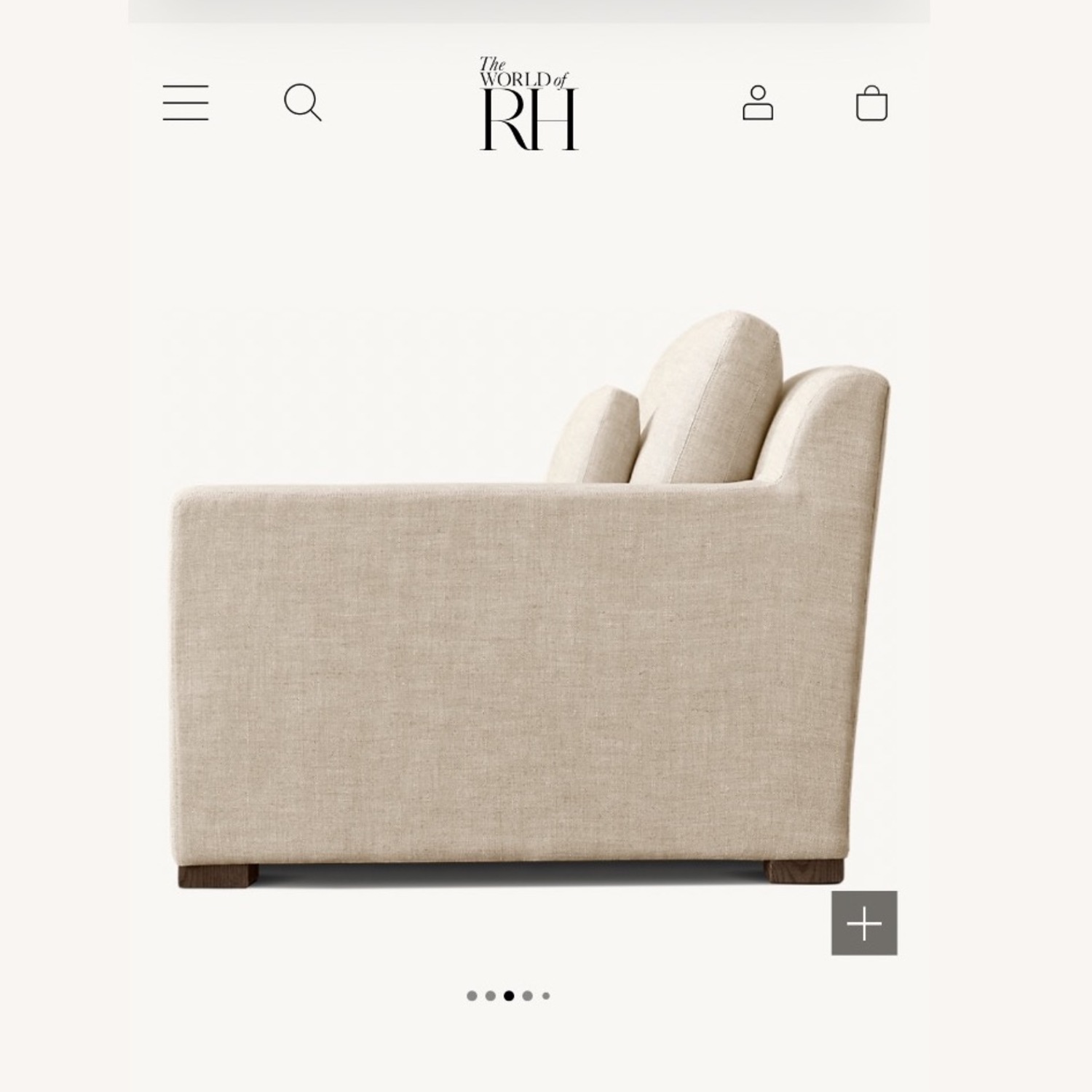 Restoration Hardware Belgian Track Arm Chair - image-7