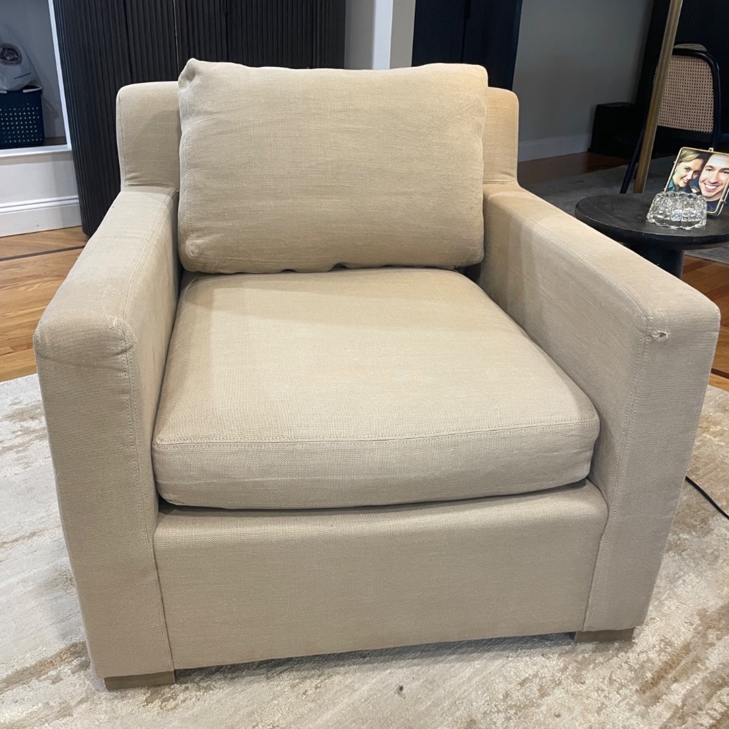 Restoration Hardware Belgian Track Arm Chair - image-8