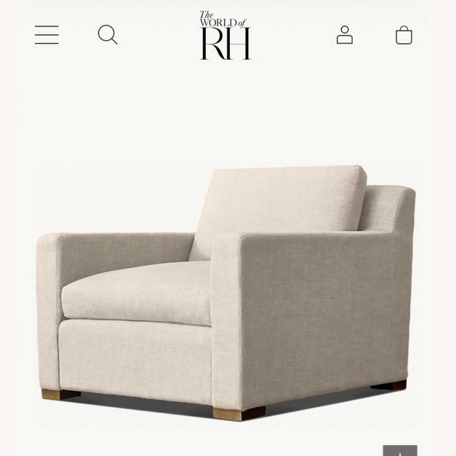 Restoration Hardware Belgian Track Arm Chair - image-2