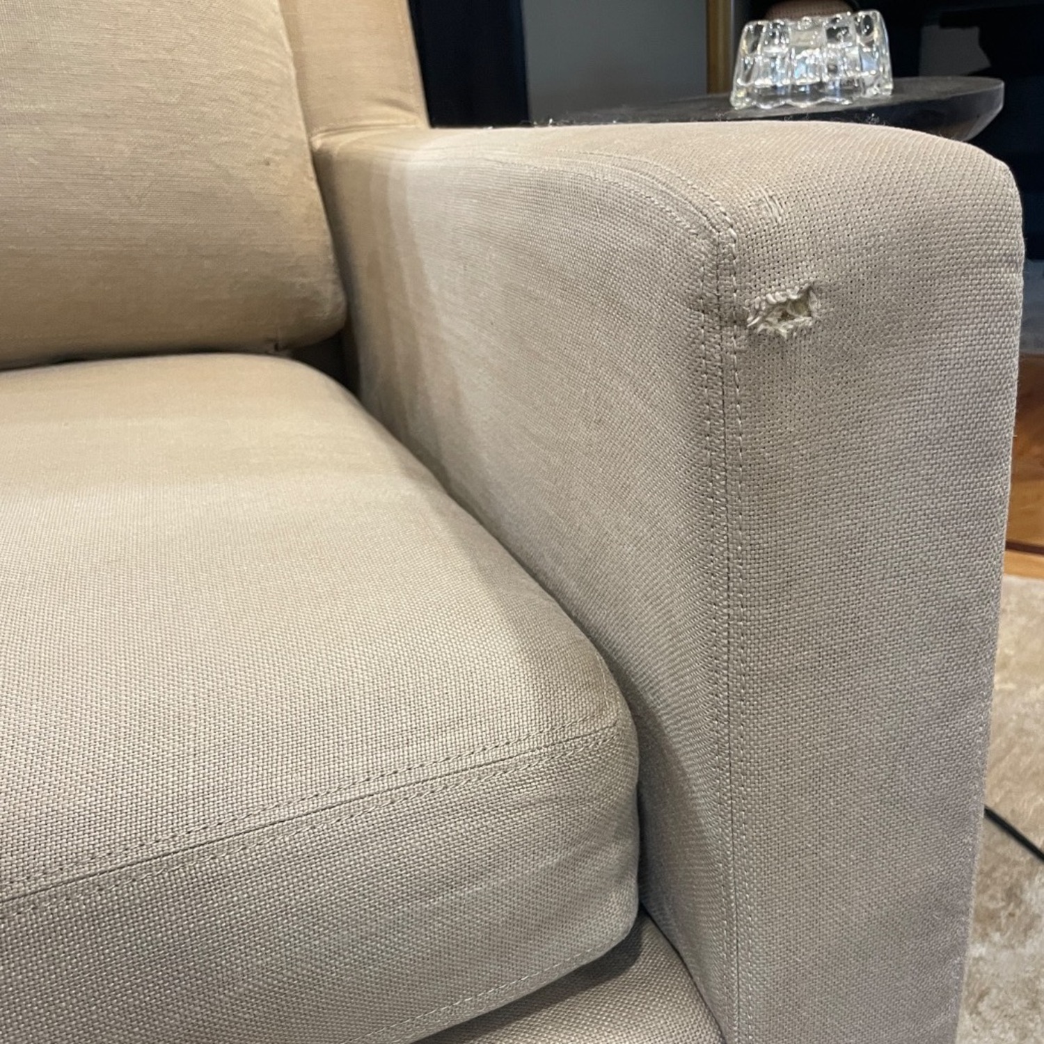 Restoration Hardware Belgian Track Arm Chair - image-4