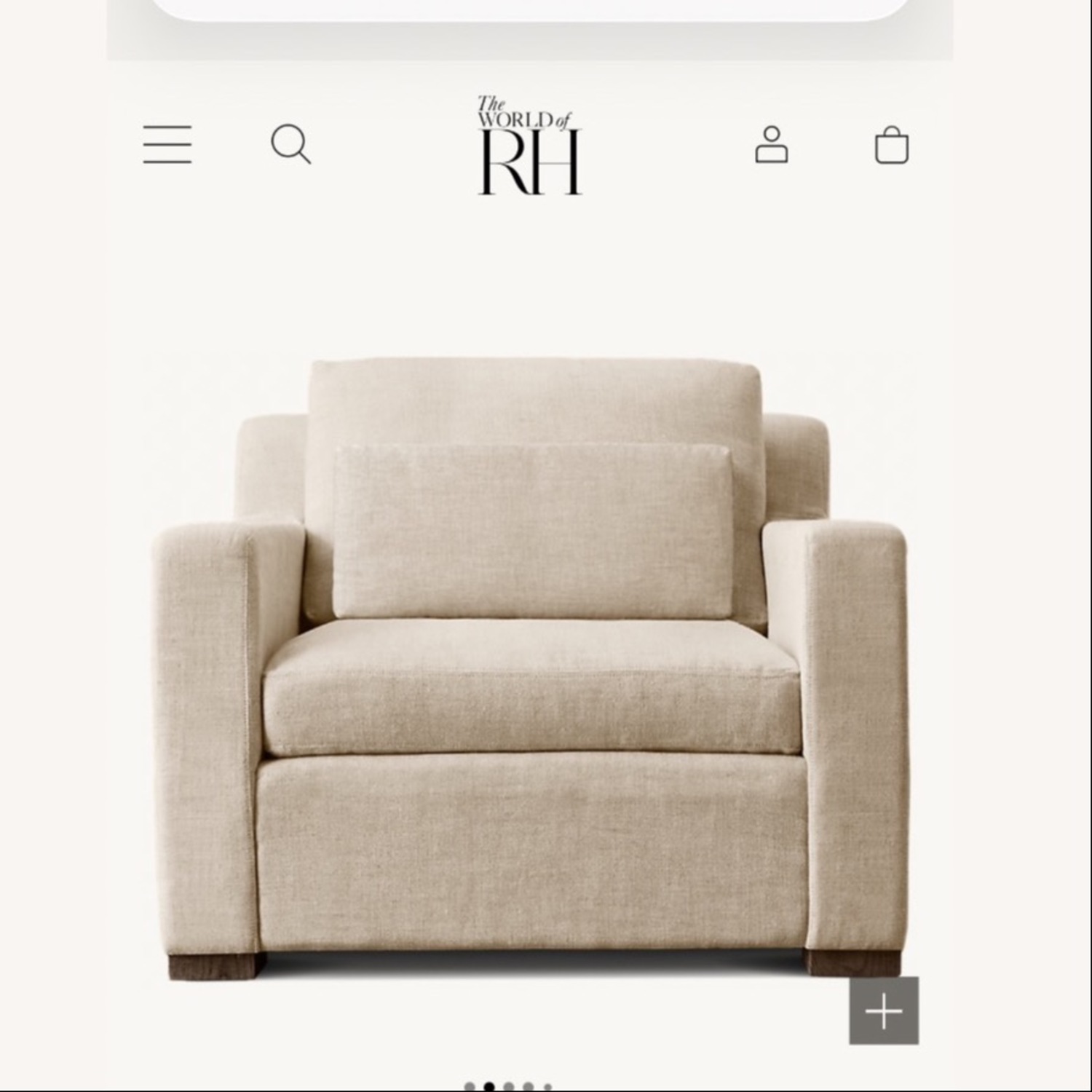 Restoration Hardware Belgian Track Arm Chair - image-6