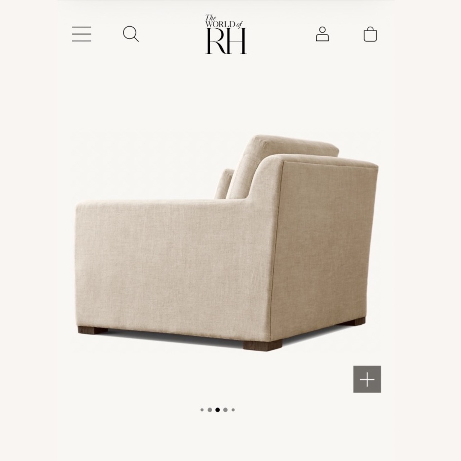 Restoration Hardware Belgian Track Arm Chair - image-5