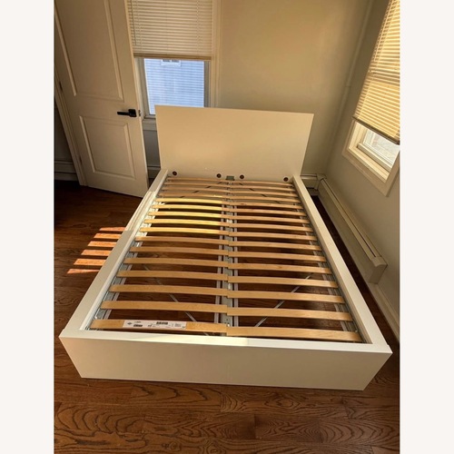 Used IKEA Malm White Wood Full Bed for sale on AptDeco