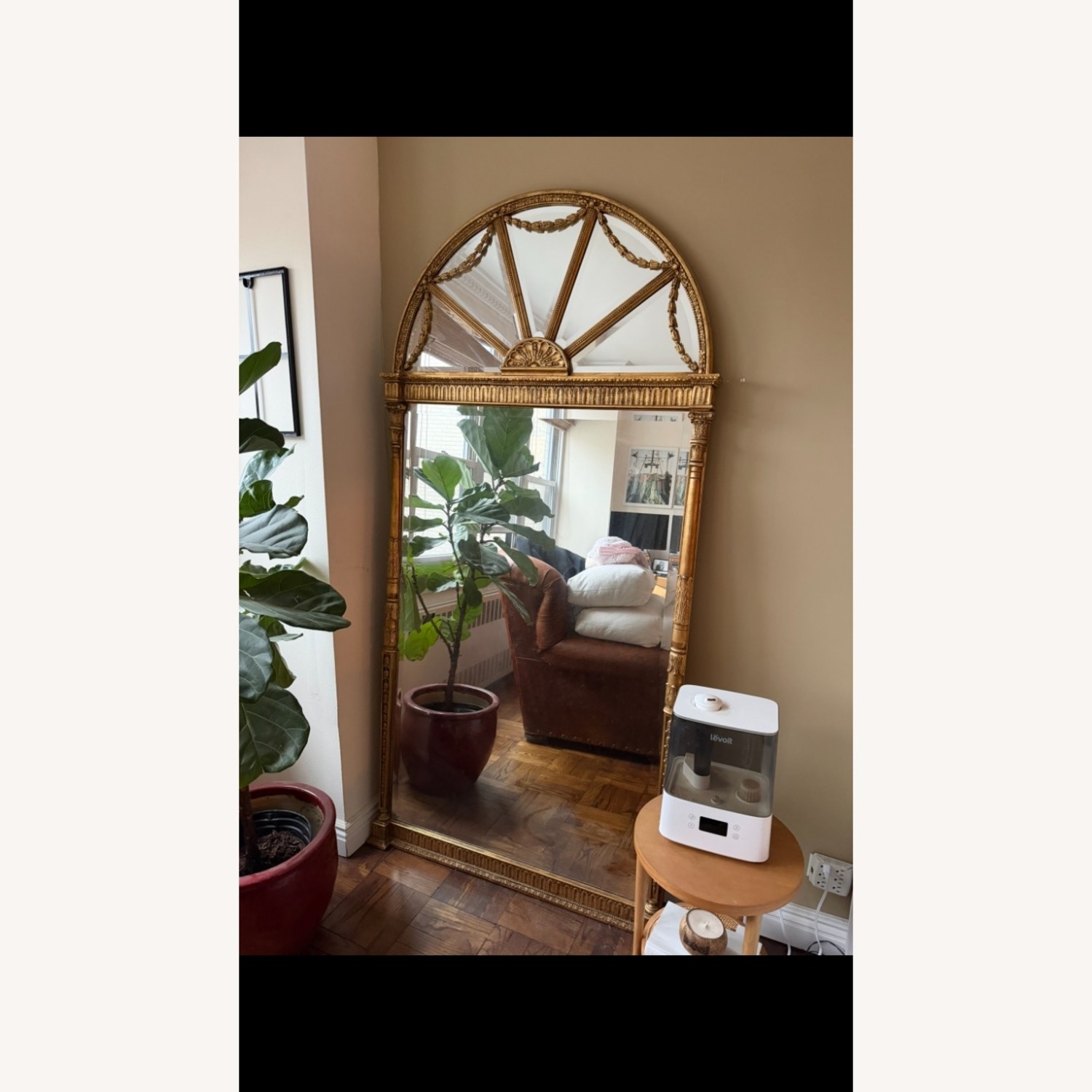 Friedman Mirrors Gold Floor Mirror - image-1