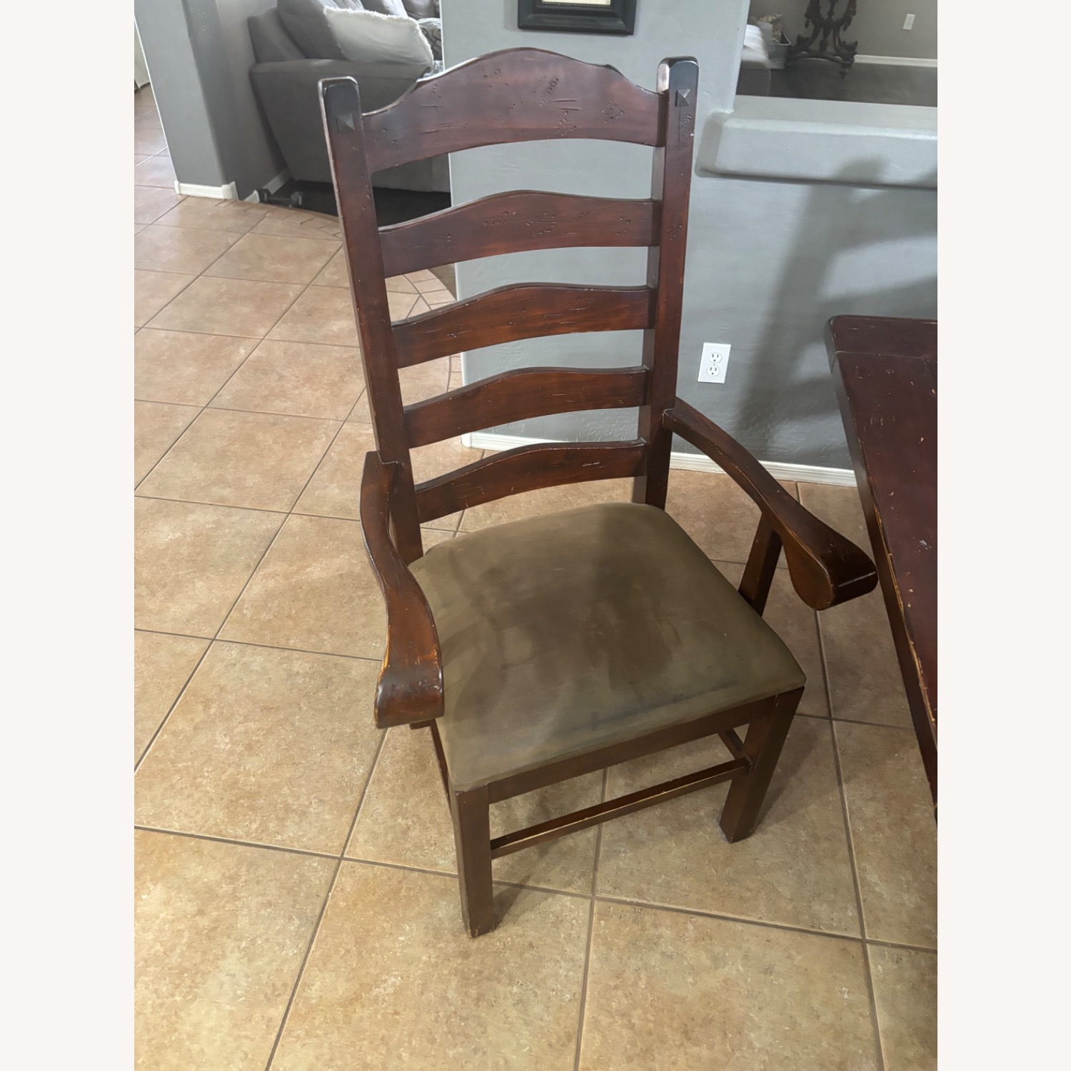 Dark Brown Wood Dining Sets - image-5