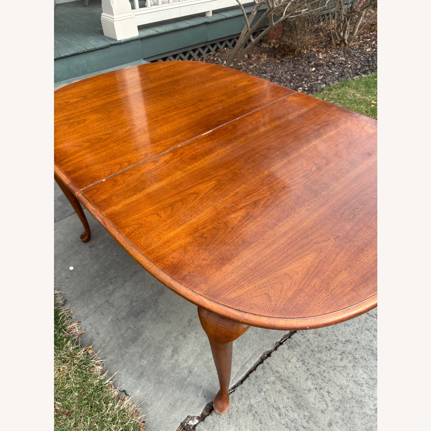 Extendable Broyhill Dark Brown Dining Table - image-3