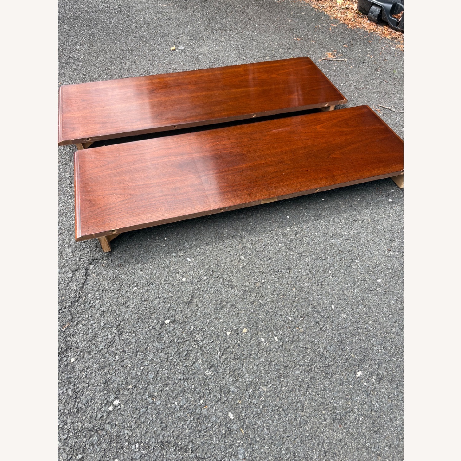 Extendable Broyhill Dark Brown Dining Table - image-6