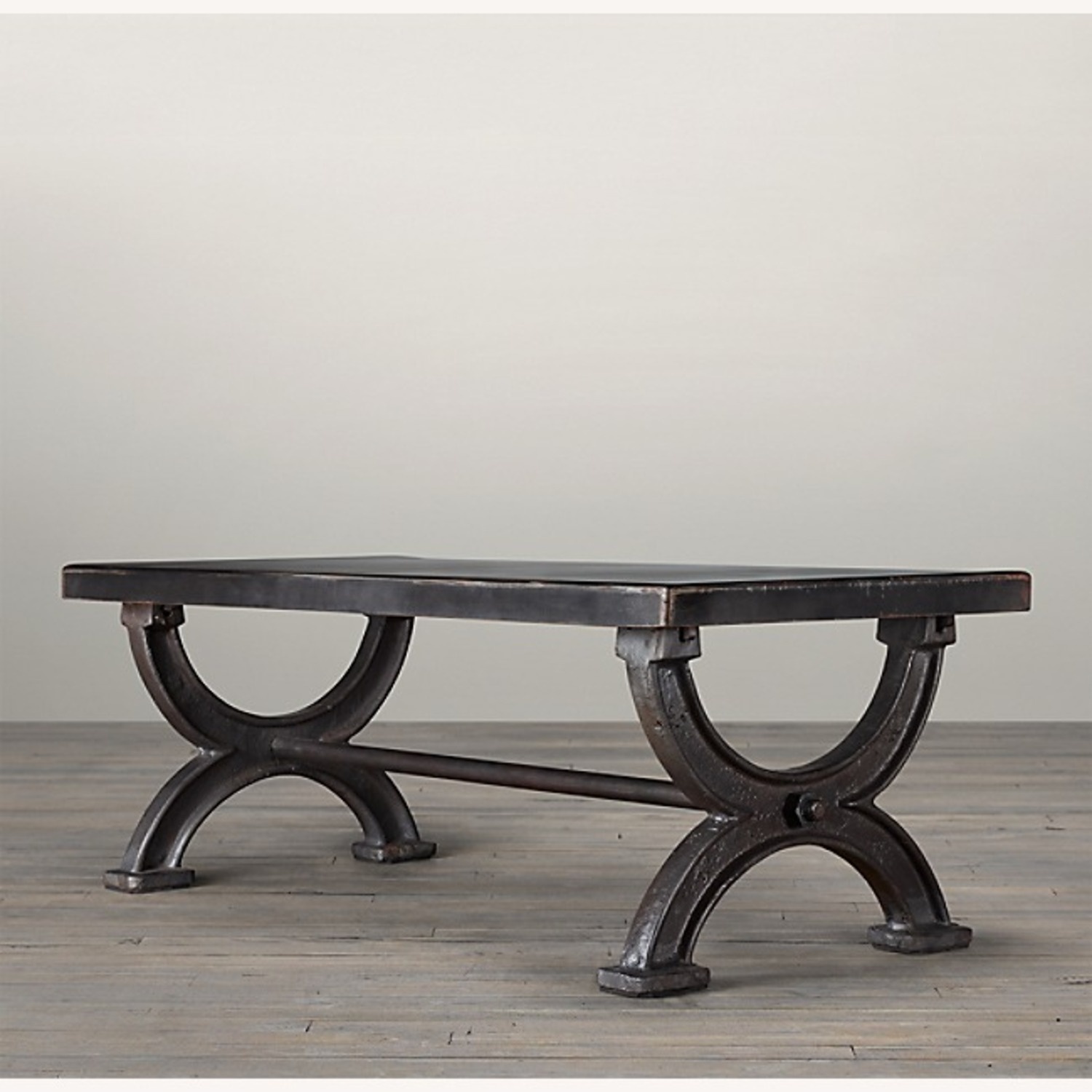 Restoration Hardware 1940s Metal Cooling Rack Table Steel - image-5