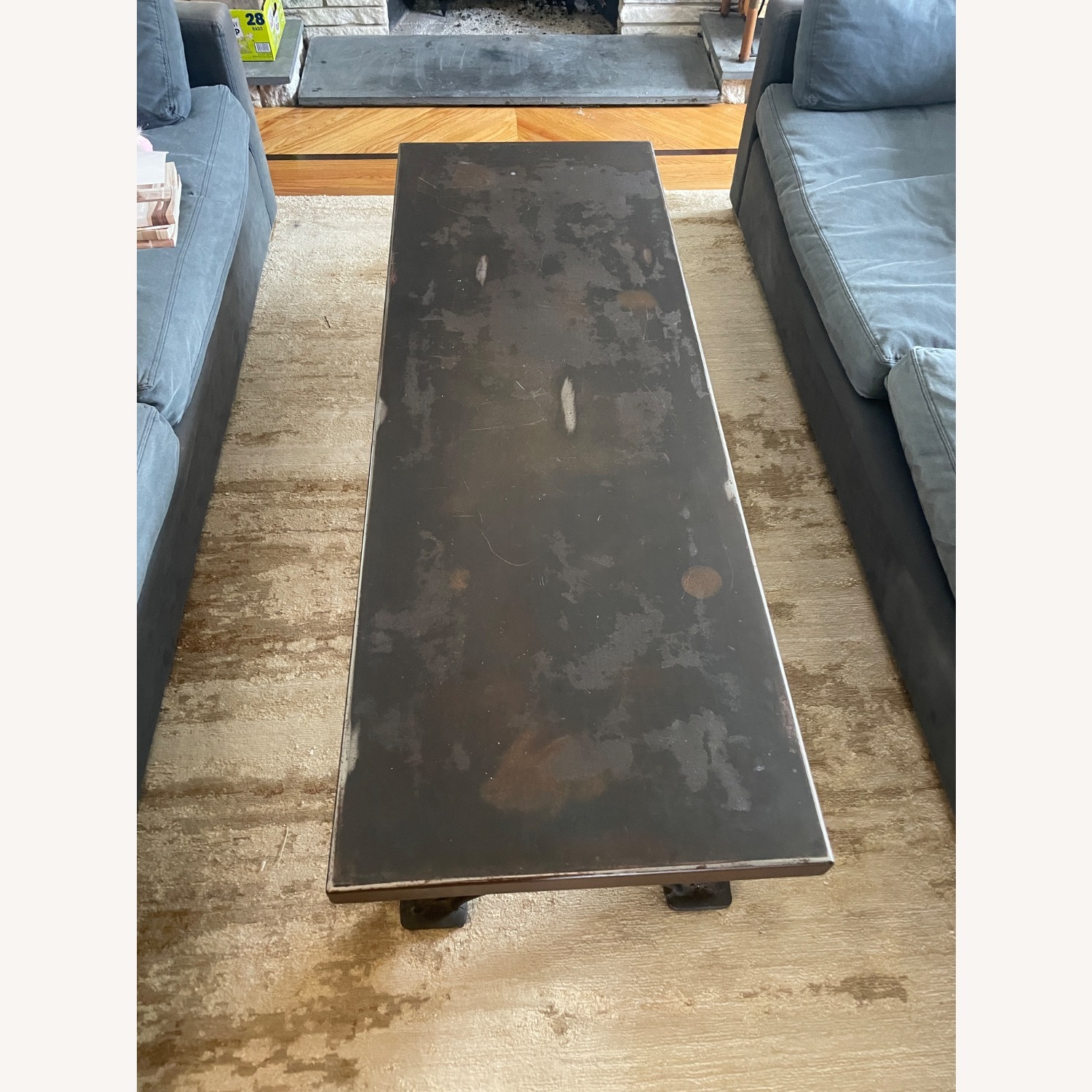 Restoration Hardware 1940s Metal Cooling Rack Table Steel - image-3