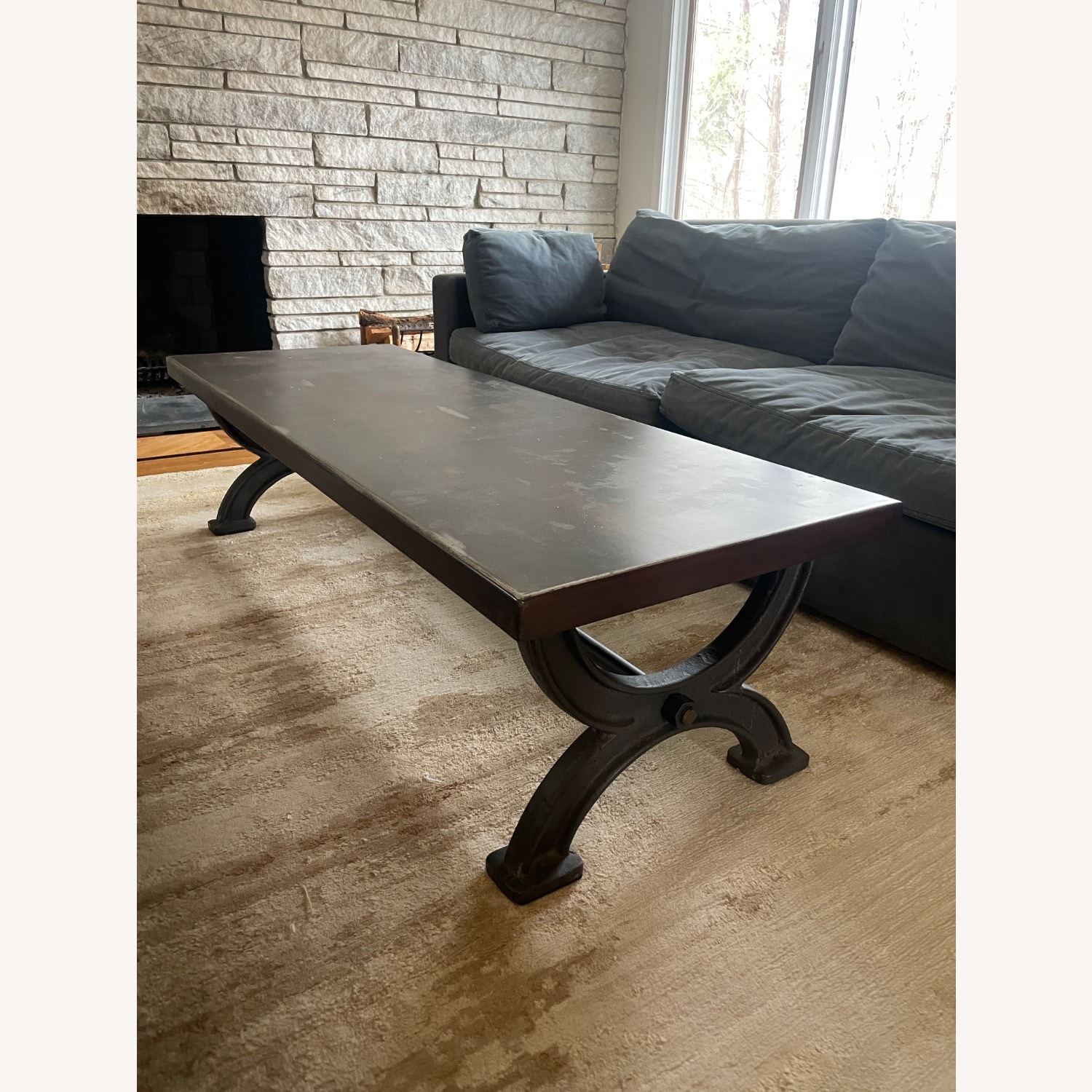 Restoration Hardware 1940s Metal Cooling Rack Table Steel - image-2