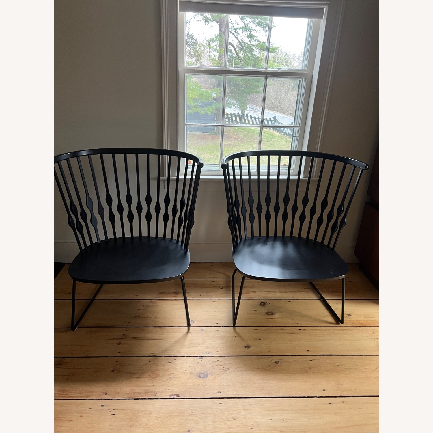 Patricia Urquiola Black Wood Accent Chairs - image-1