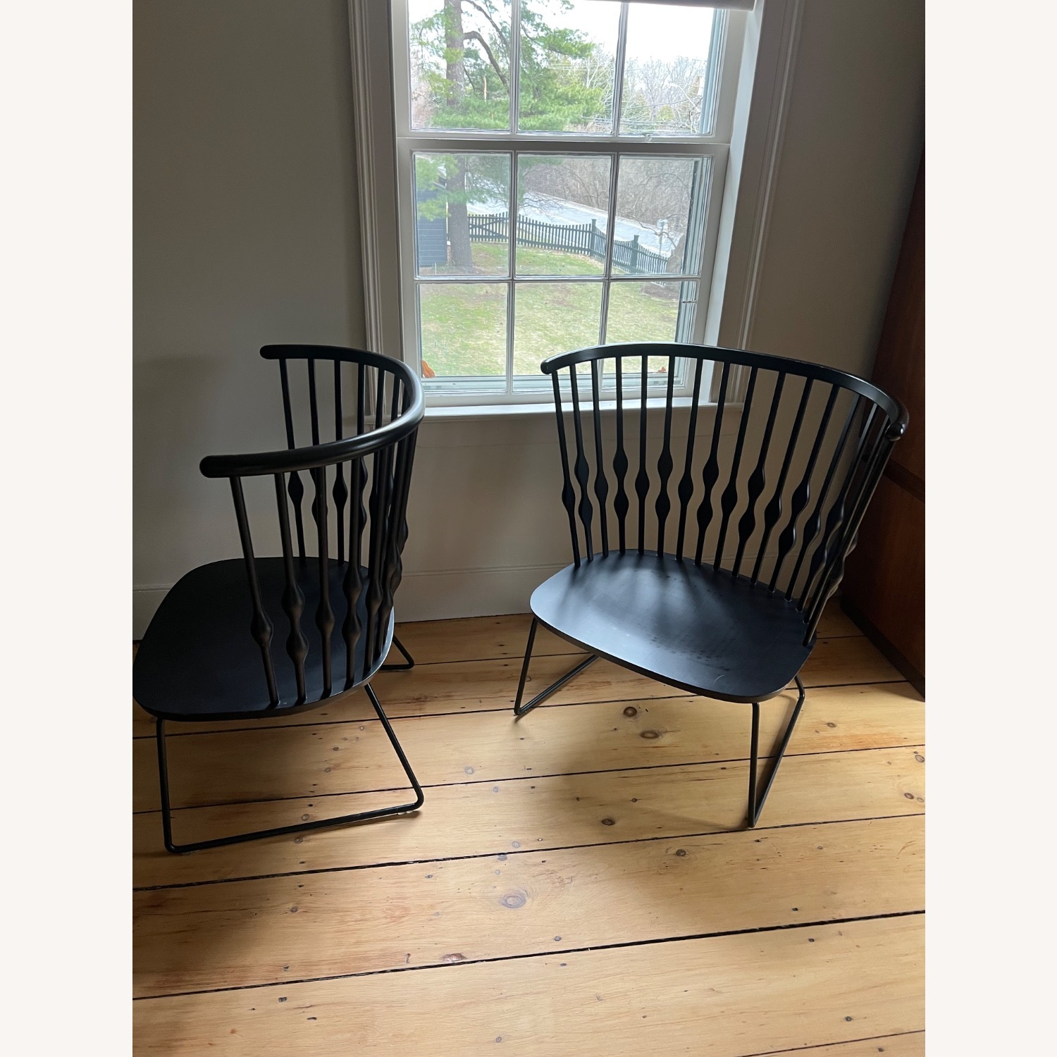 Patricia Urquiola Black Wood Accent Chairs - image-3