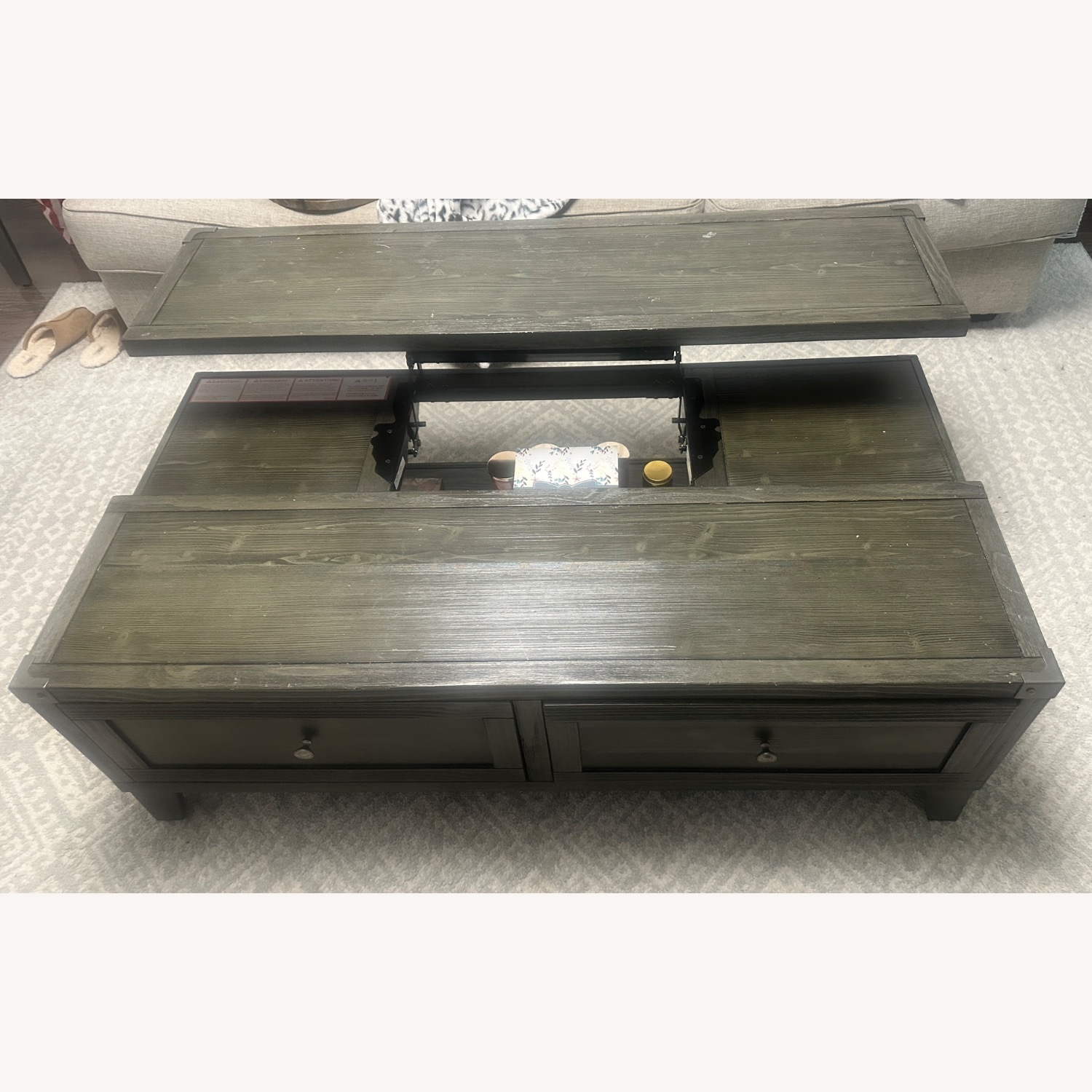 Todoe Lift Top Coffee Table - image-9