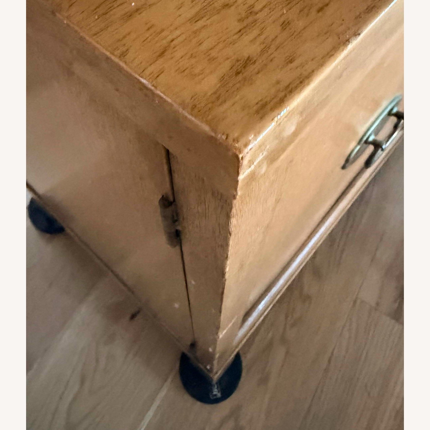 Vintage/Antique Light Brown Wood Bookcase - image-7