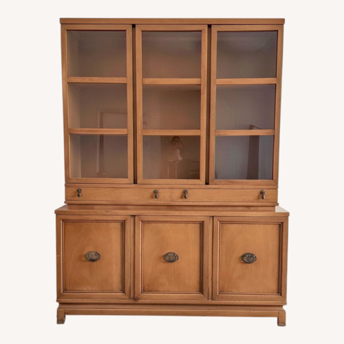 Used Vintage/Antique Light Brown Wood Bookcase for sale on AptDeco