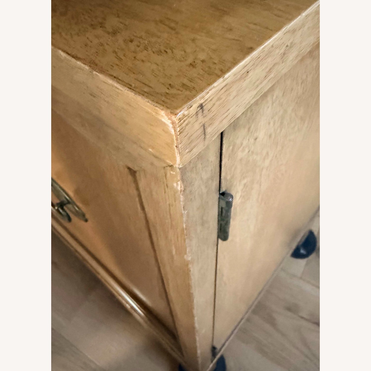 Vintage/Antique Light Brown Wood Bookcase - image-8