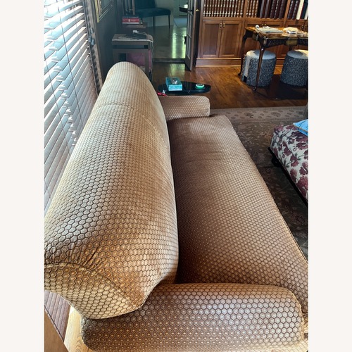 Used Taylor Made Custom Furniture Gold Fabric Loveseat for sale on AptDeco