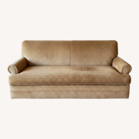 Taylor Made Custom Furniture Gold Fabric Loveseat