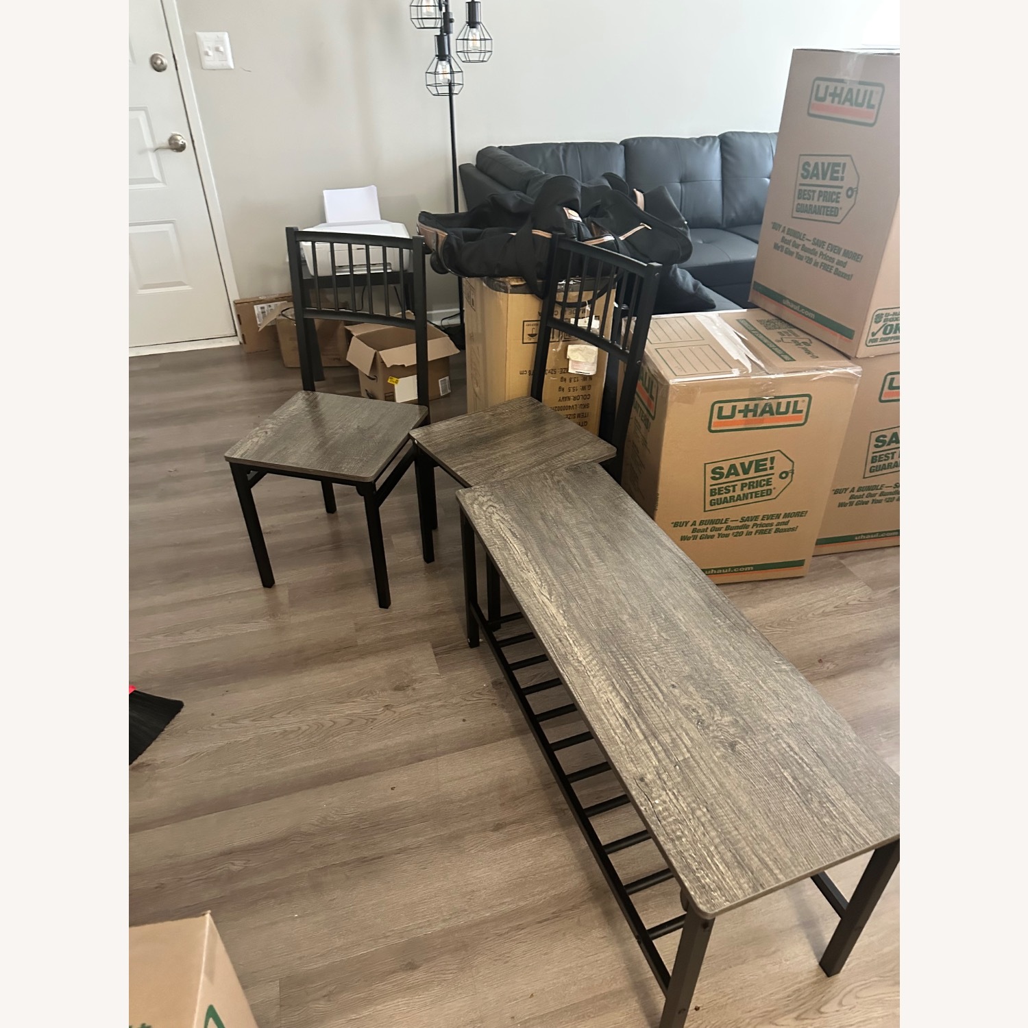 Dining Room Table With 2 Chairs and a Bench - image-2