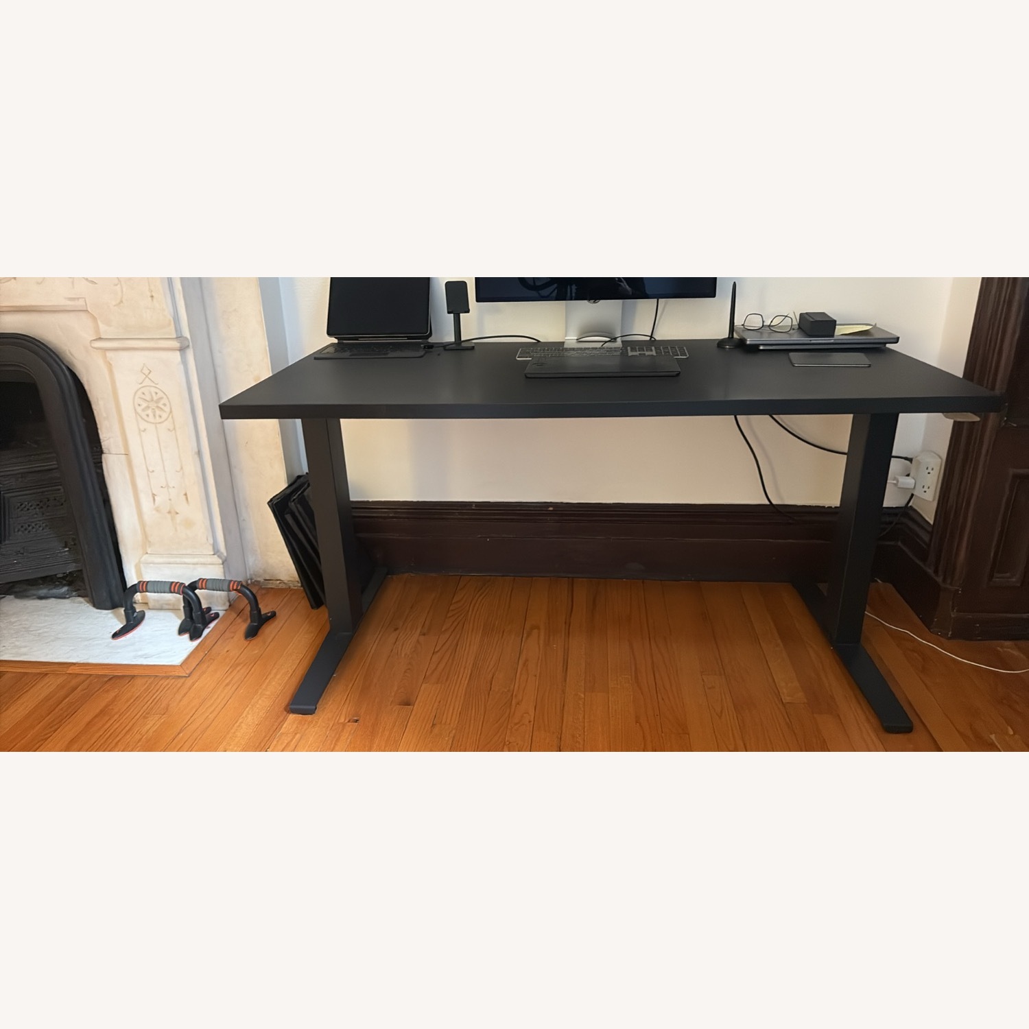 Herman Miller Black Sit Stand Desk with Motorized Lift Desk - image-2