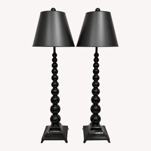 Used Sculptural Black Table Lamps for sale on AptDeco