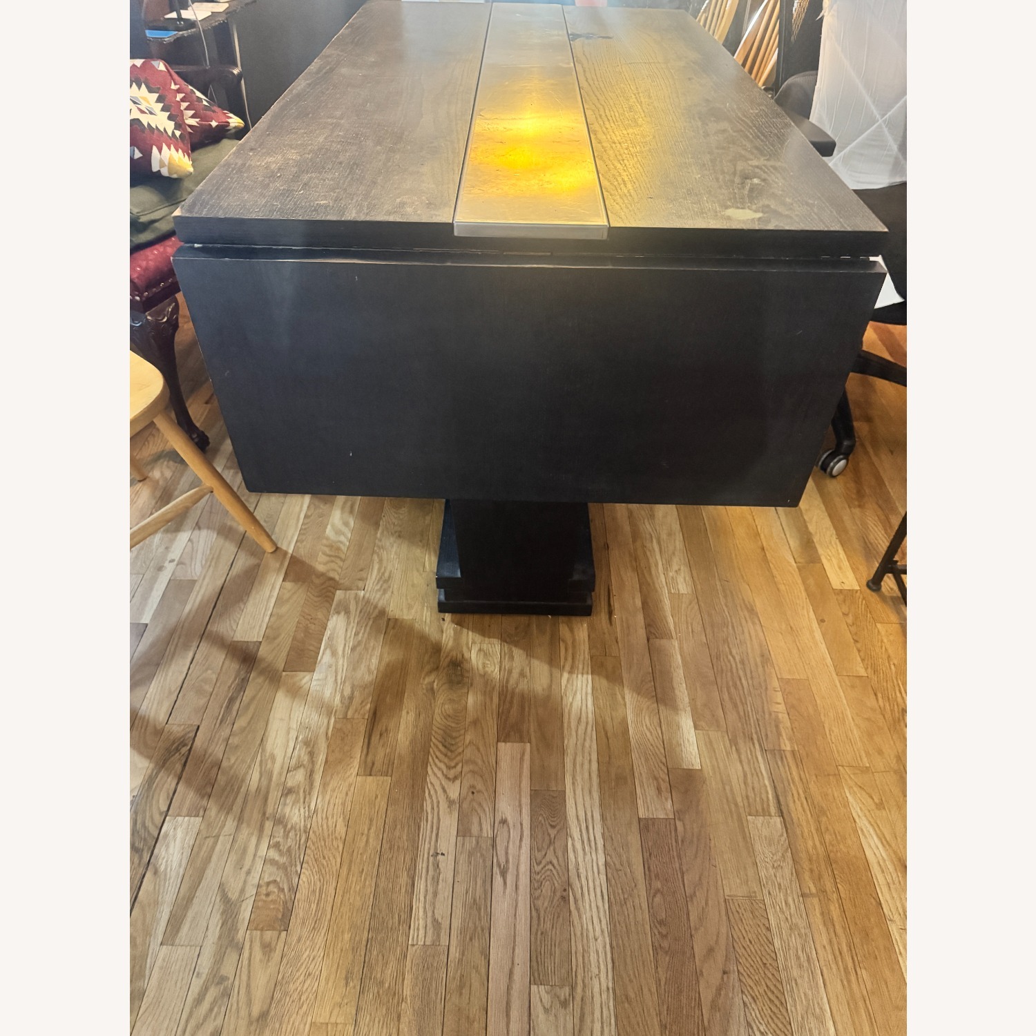 MDF Italia Dark Brown Wood Dining Table - image-3