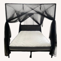 Black Leather Headboard