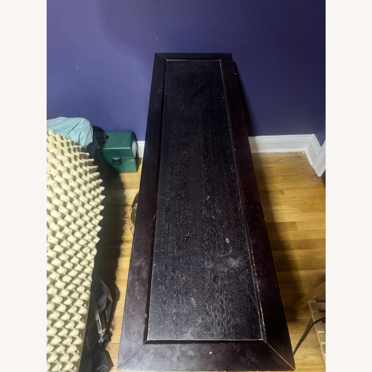 ItalModern Dark Brown Wood Side Table - image-2