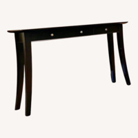 ItalModern Dark Brown Wood Side Table