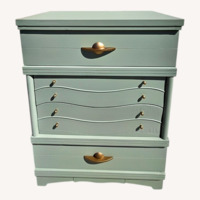 Refinished Vintage Dresser – Modern Sage Green
