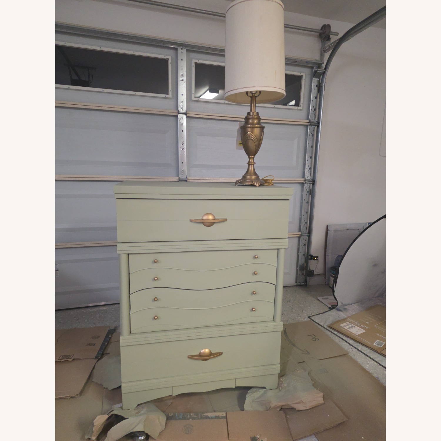  Refinished Vintage Dresser – Modern Sage Green  - image-2