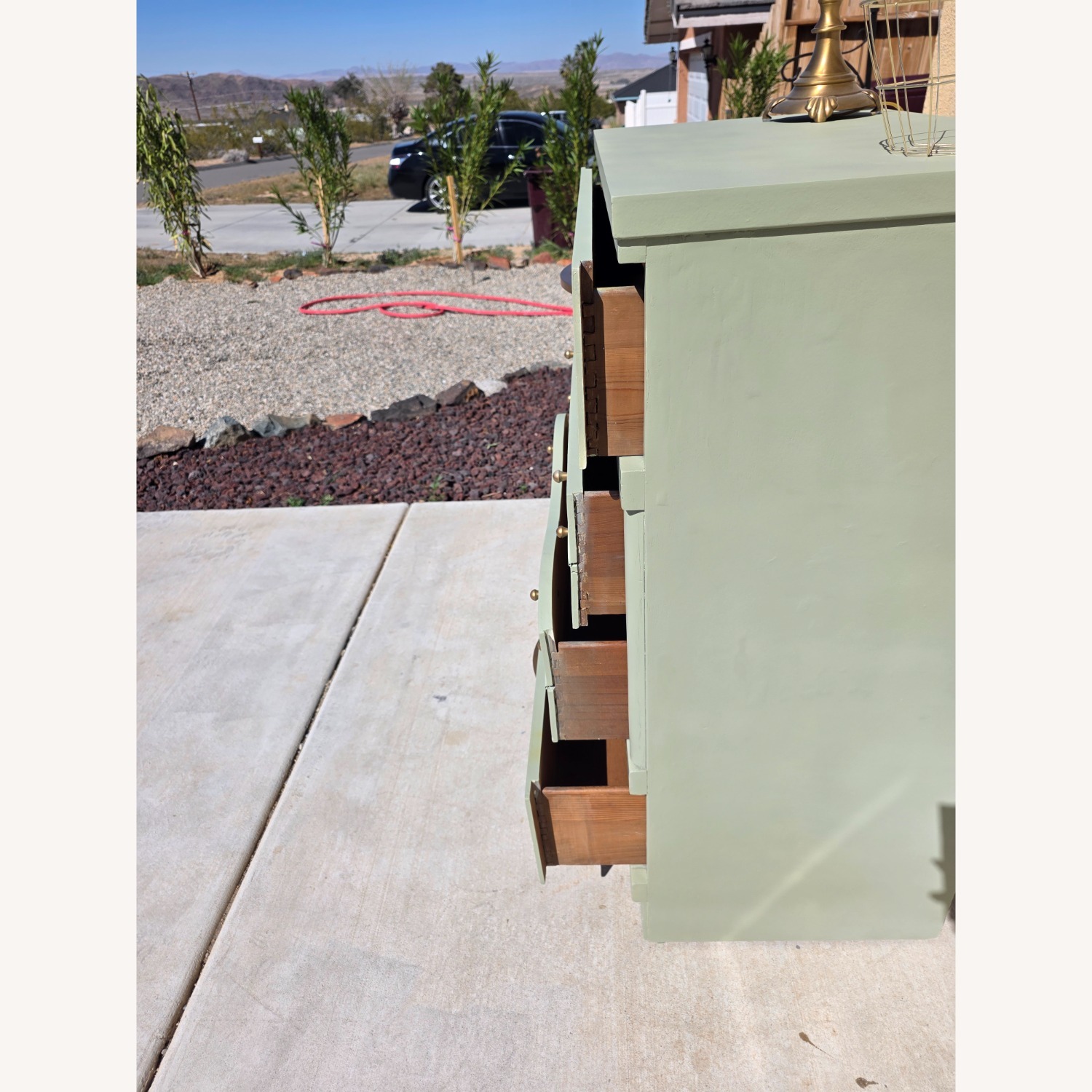  Refinished Vintage Dresser – Modern Sage Green  - image-3