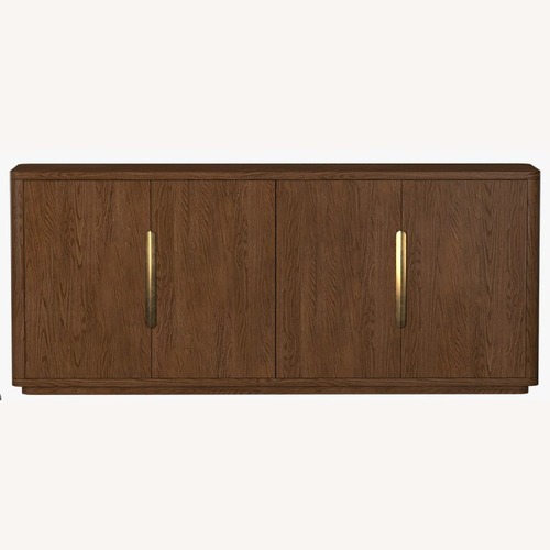 Used Restoration Hardware Benton Dark Brown Wood Sideboard for sale on AptDeco