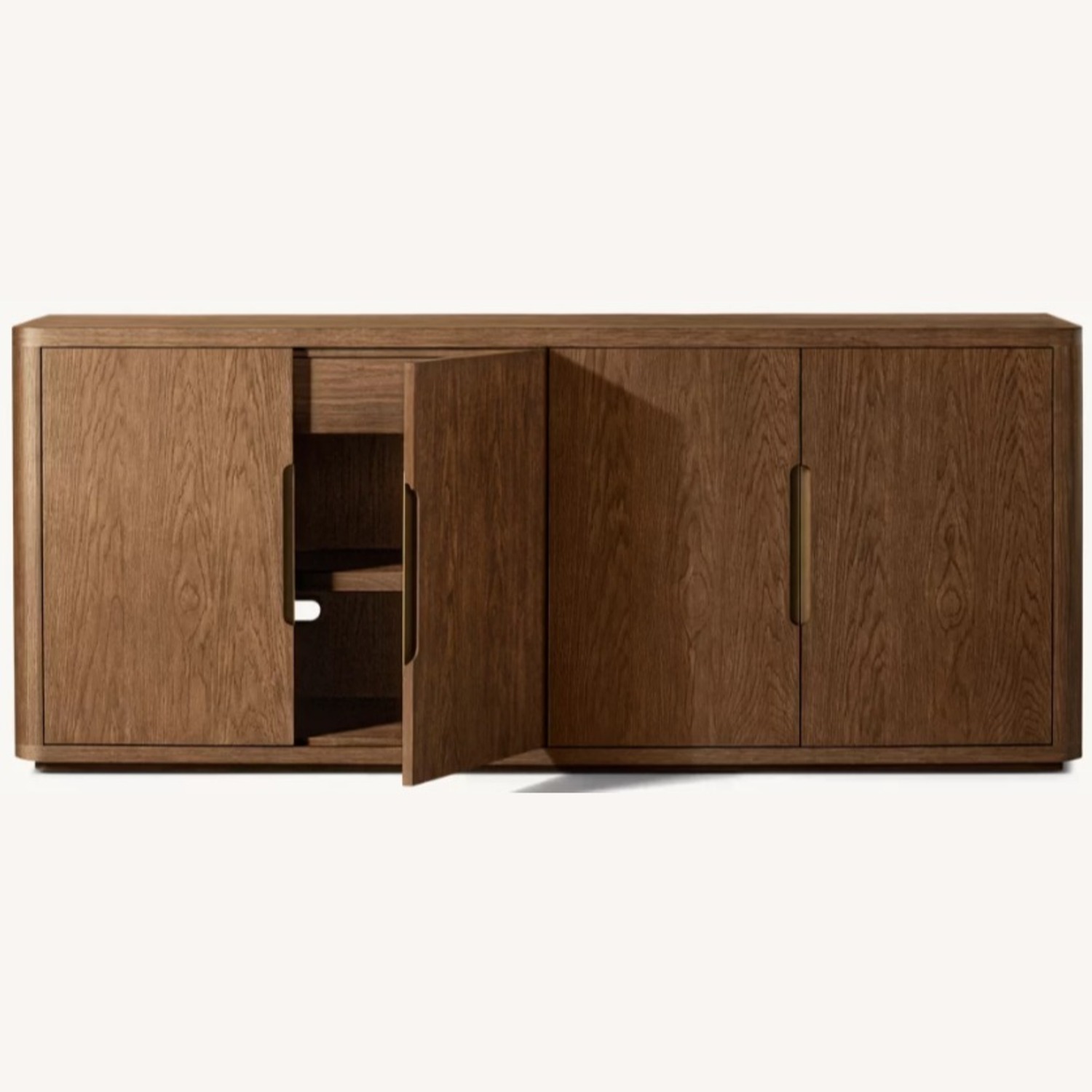 Restoration Hardware Benton Dark Brown Wood Sideboard - image-1