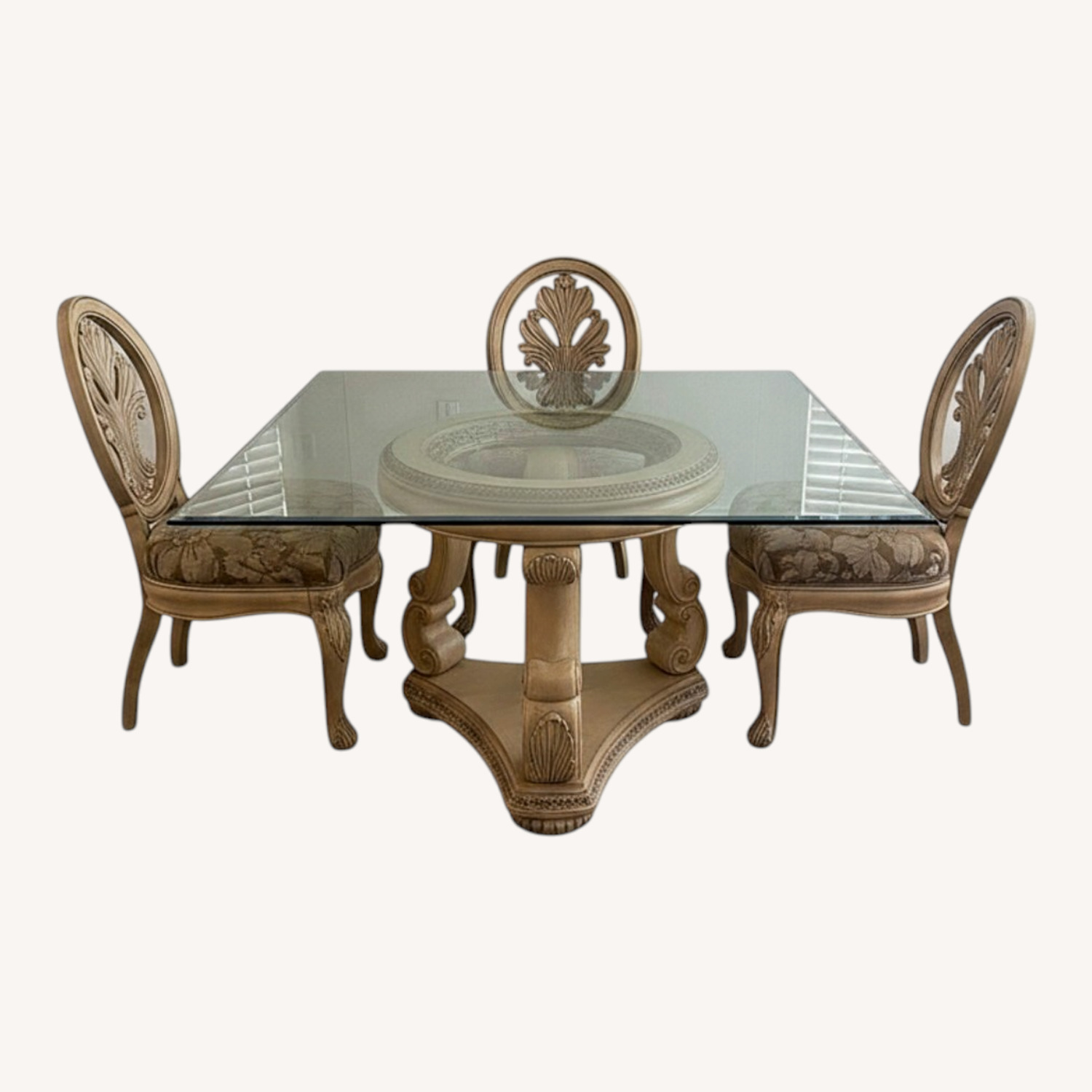 Light Brown Wood Dining Sets - image-0