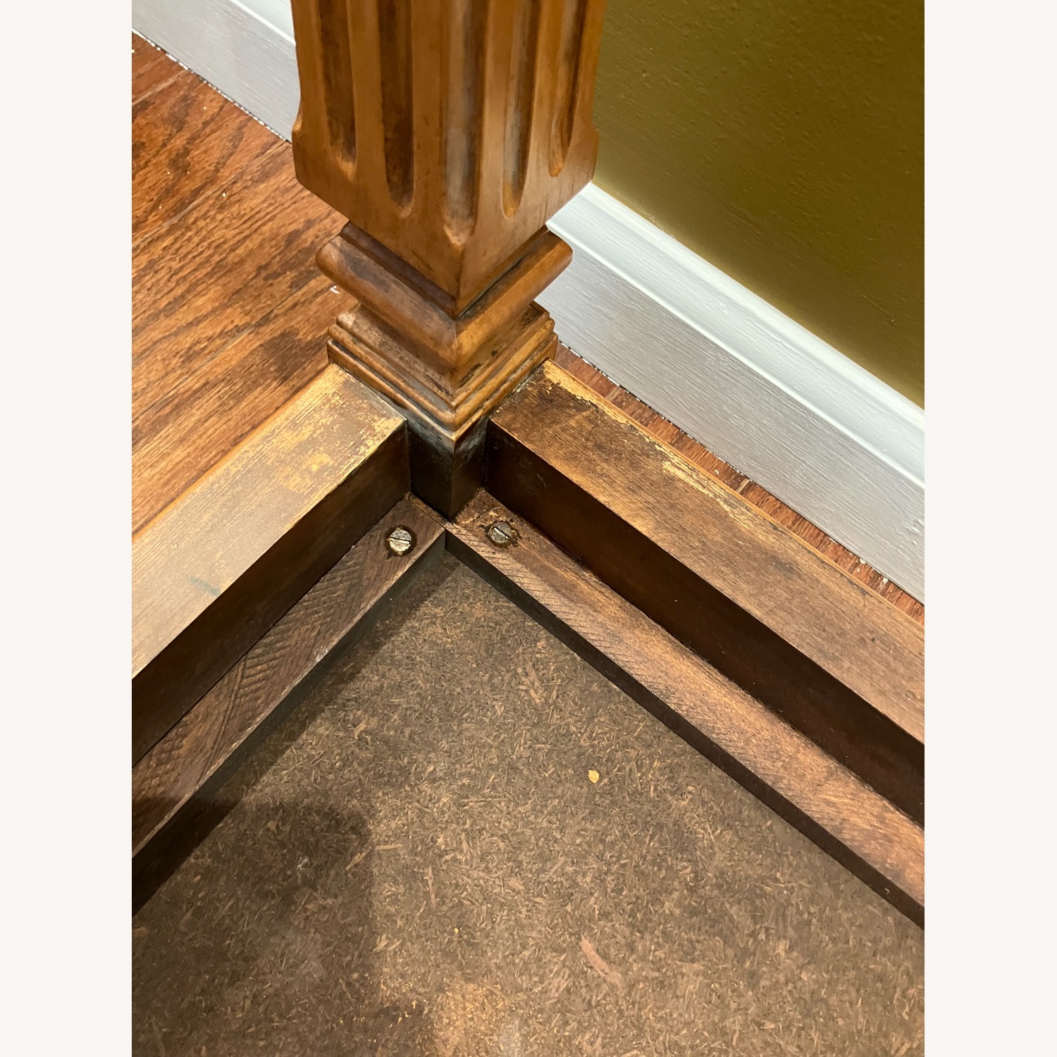 Light Brown Wood Side Table - image-5