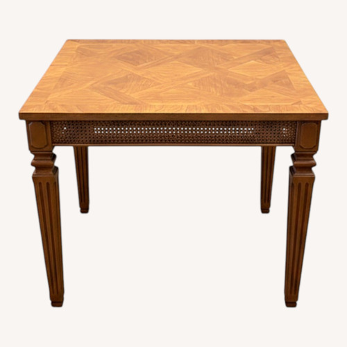 Used Light Brown Wood Side Table for sale on AptDeco