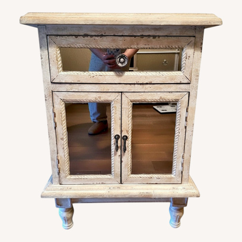 Used Rustic Mirrored Nightstand for sale on AptDeco