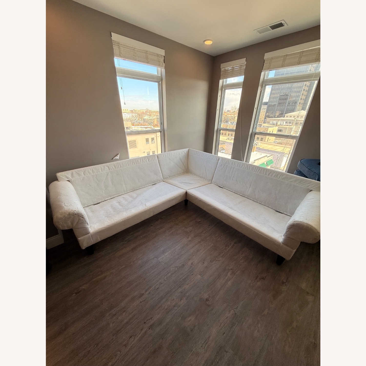 IKEA UPPLAND Blue Cotton 3+ Piece Sectional - image-4