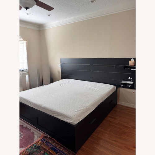 Used IKEA Brimnes King Size Bed for sale on AptDeco