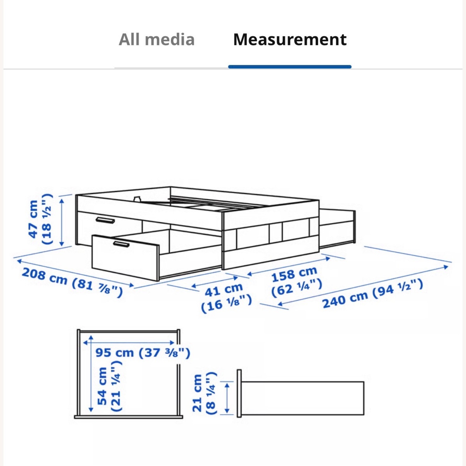 IKEA Brimnes King Size Bed - image-4