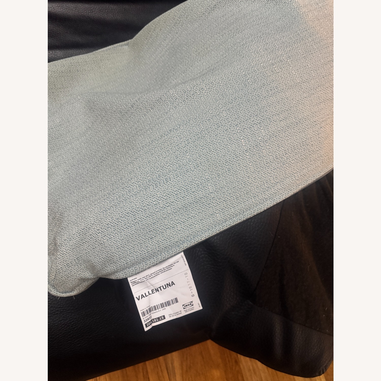 IKEA Valentua Black Faux Leather Set - image-3